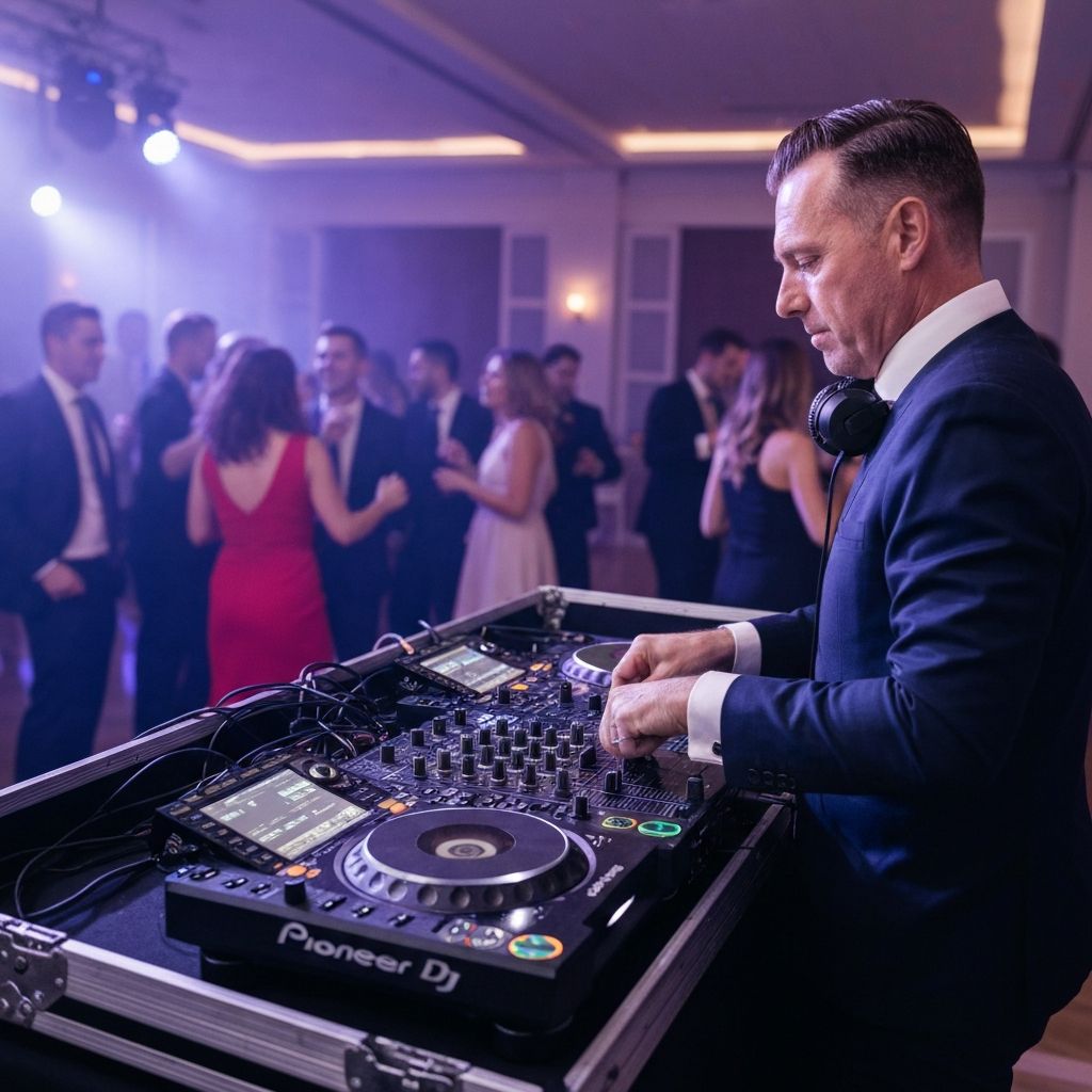 Professional DJ performance